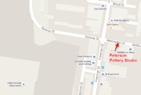Find Peterson Pottery Studio Grimsby